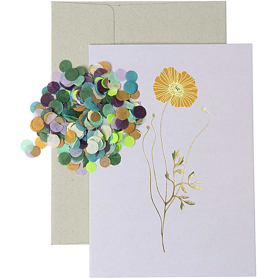 DIY CARD, GOLDMOHN, FLIEDER
