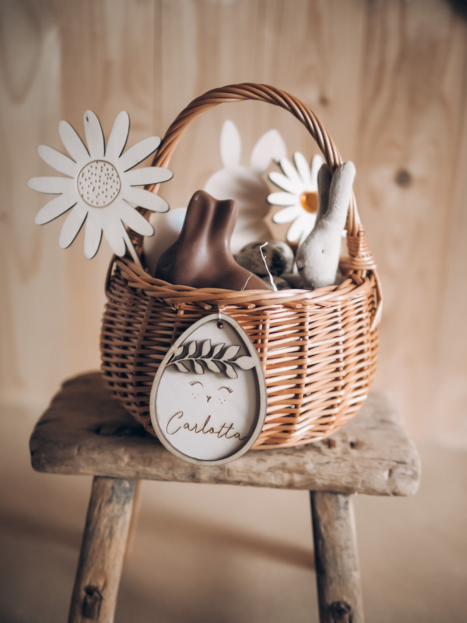 Anhänger Osterei 3D mit Wunschnamen