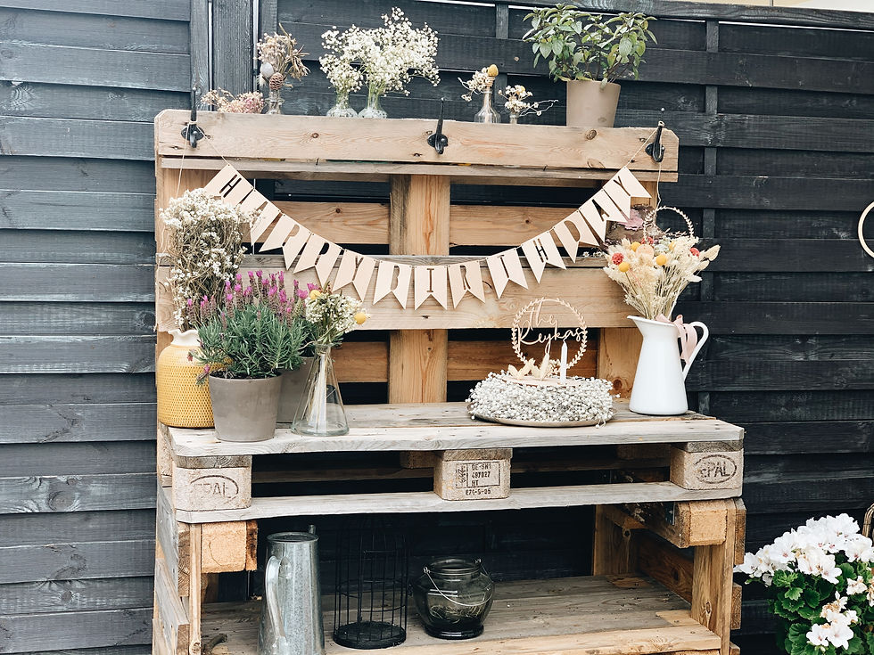 Miniaturbild: Set Happy Birthday Girlande Groß