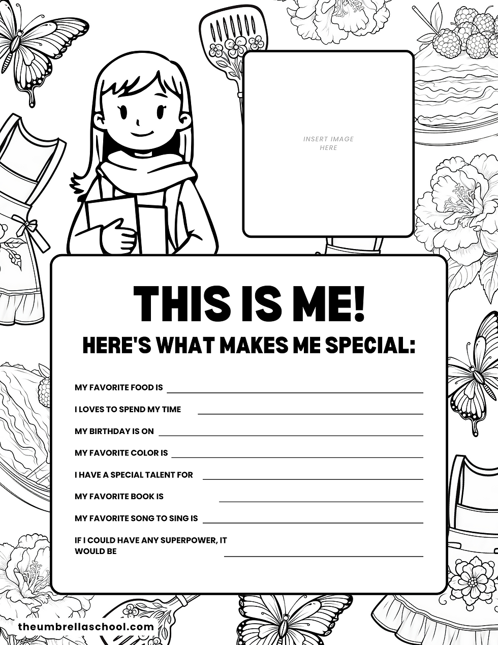 Thumbnail: Get to Know My Family Coloring Book (for girls)
