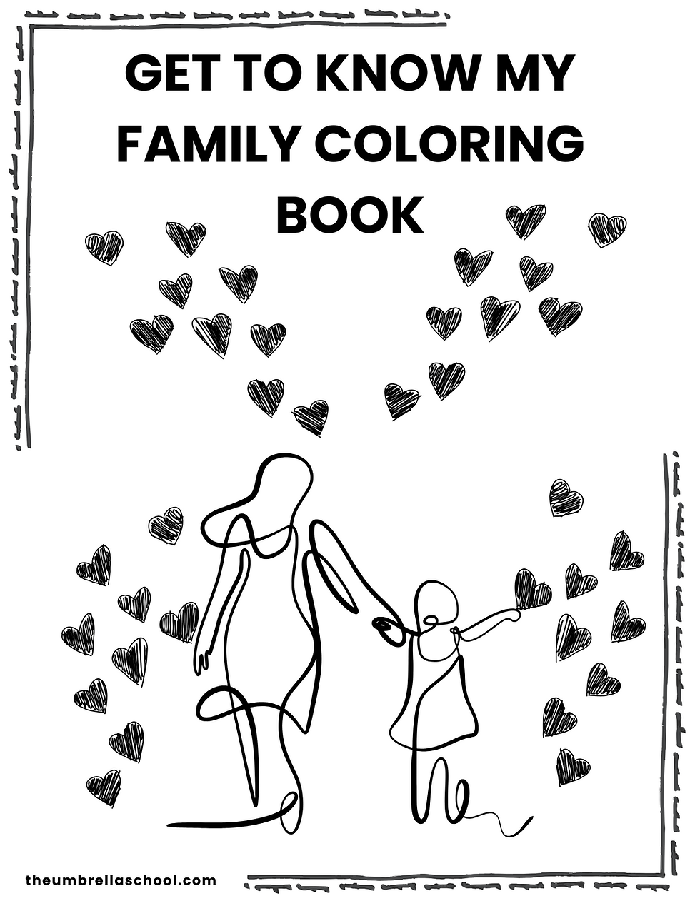 Thumbnail: Get to Know My Family Coloring Book (for girls)