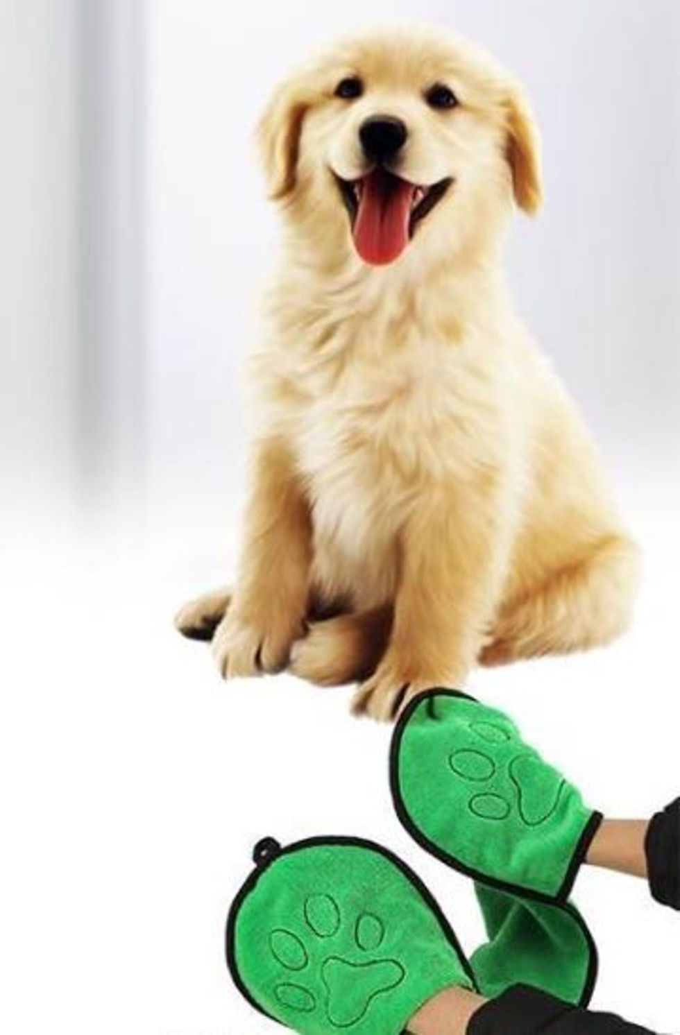 Thumbnail: BeNat Pets. Dog Bath Towel Double Drop Pocket Design
