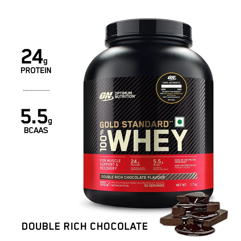 Thumbnail: Optimum Nutrition (ON) Gold Standard 100% Whey Protein Powder 1.7 Kg
