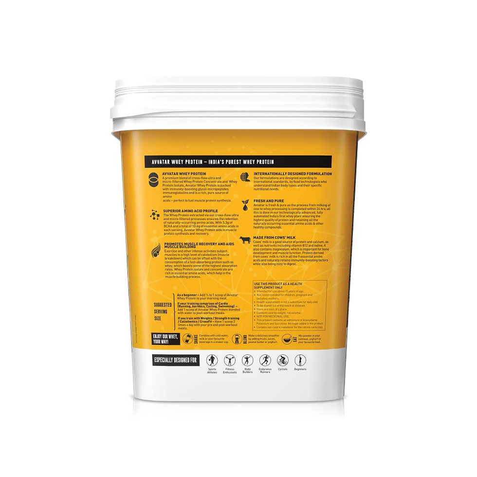 Thumbnail: AVVATAR WHEY PROTEIN | 4Kg | Belgian Chocolate Flavour