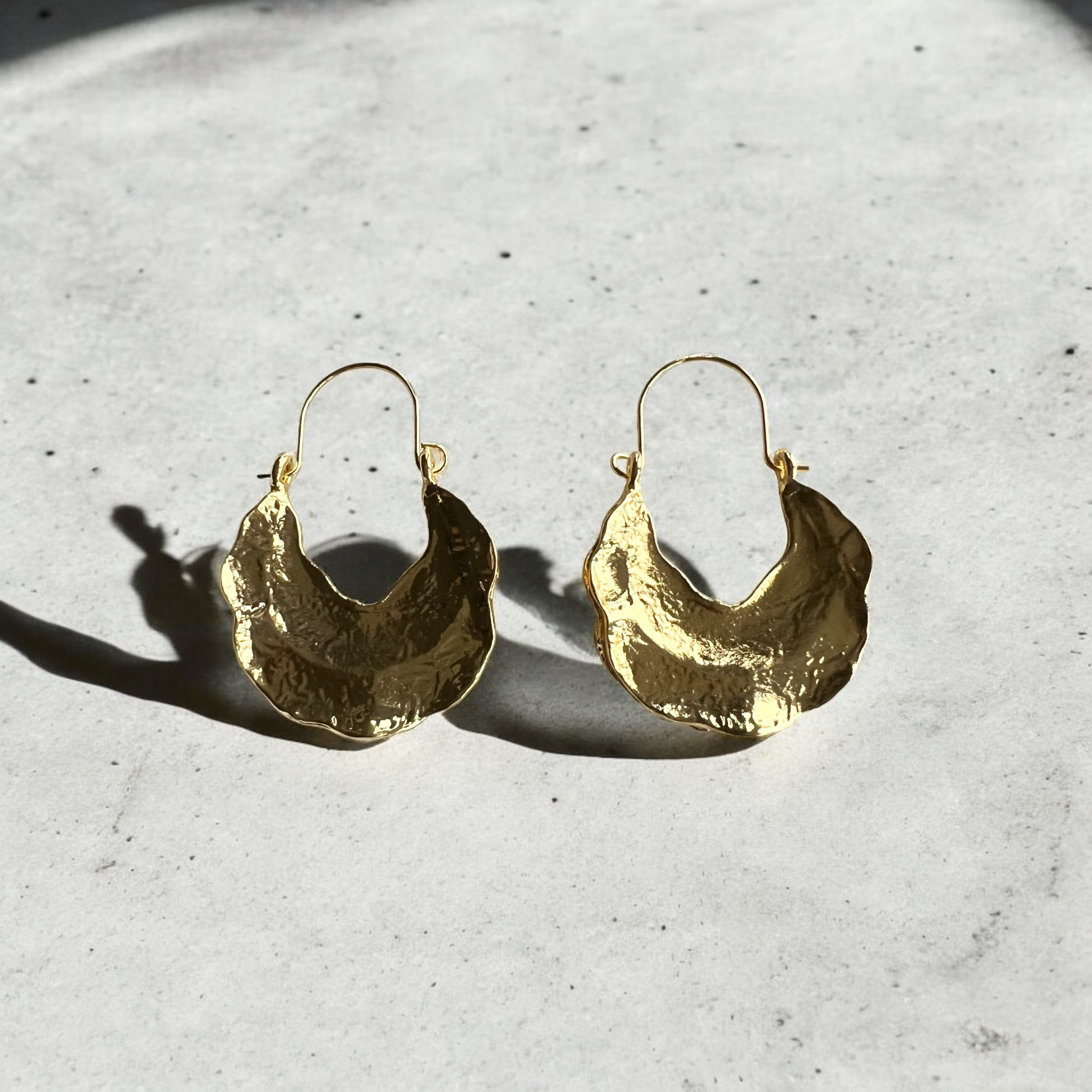 Mindy - Fulani Basket Hoop Earrings 