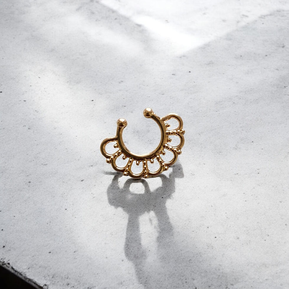 Miniaturbild: Faux Statement boho septum ring