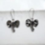 Elephant earrings silver