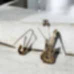 Guitar earrings