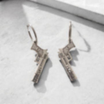 Cammy (Premium) - Large Gun Earrings