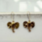 Elephant earrings gold