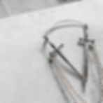 Miniatura: Double dagger sword and chain earrings
