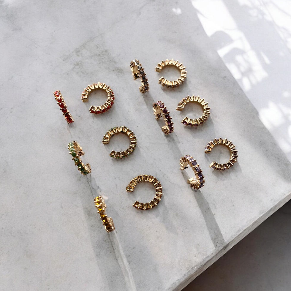 Miniaturbild: Crystal ear cuffs