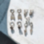 Huggie charm earrings