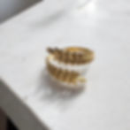 Leaf ring gold