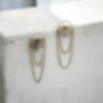 Miniatura: Cordellia (Premium) - Double Chain Spider Web Hoop Earrings