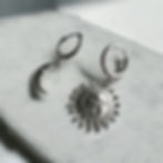 Sun and moon earrings