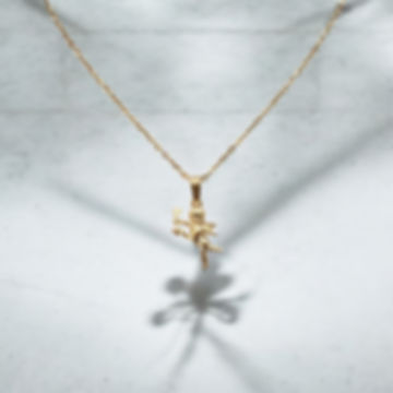 Cupid necklace gold