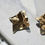 Thumbnail: Tasha - Square Crushed Metal Statement Earrings