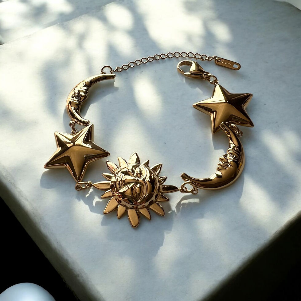 Thumbnail: Sun moon and stars bracelet