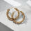 Miniaturbild: Stephanie  (Light) - Large Chain Hoop Earrings