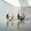 Thumbnail: Fulani hoop earrings gold