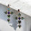 Miniatura: Crystal statement cross earrings
