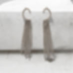Statement Crystal fringed Ear cuffs silvee