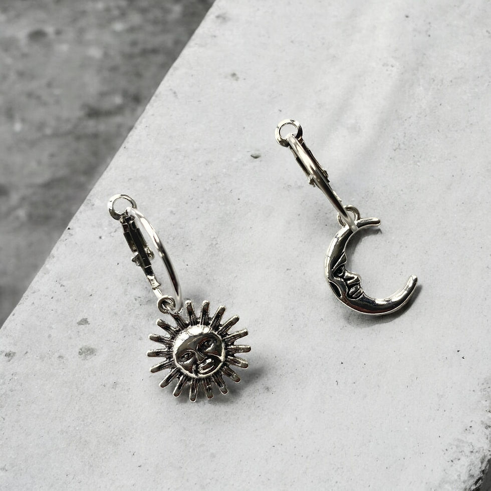 Thumbnail: Sun and moon earrings