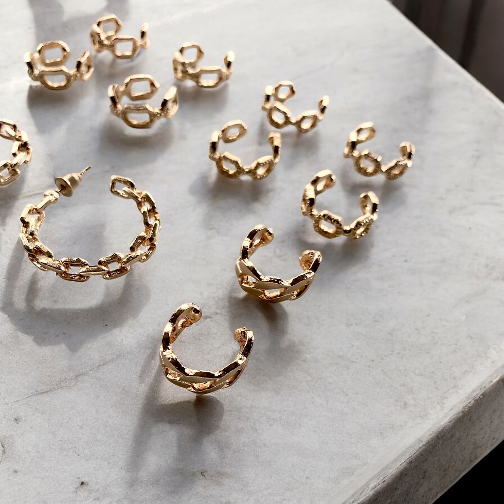 Miniaturbild: Chain ear cuffs gold