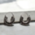 Ancient boho hoop earrings