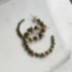 Heart hoop earrings gold