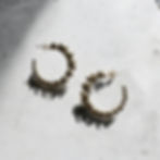 Heart hoop earrings