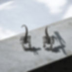 Scorpion earrings silver