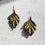 Thumbnail: Large leaf earrings