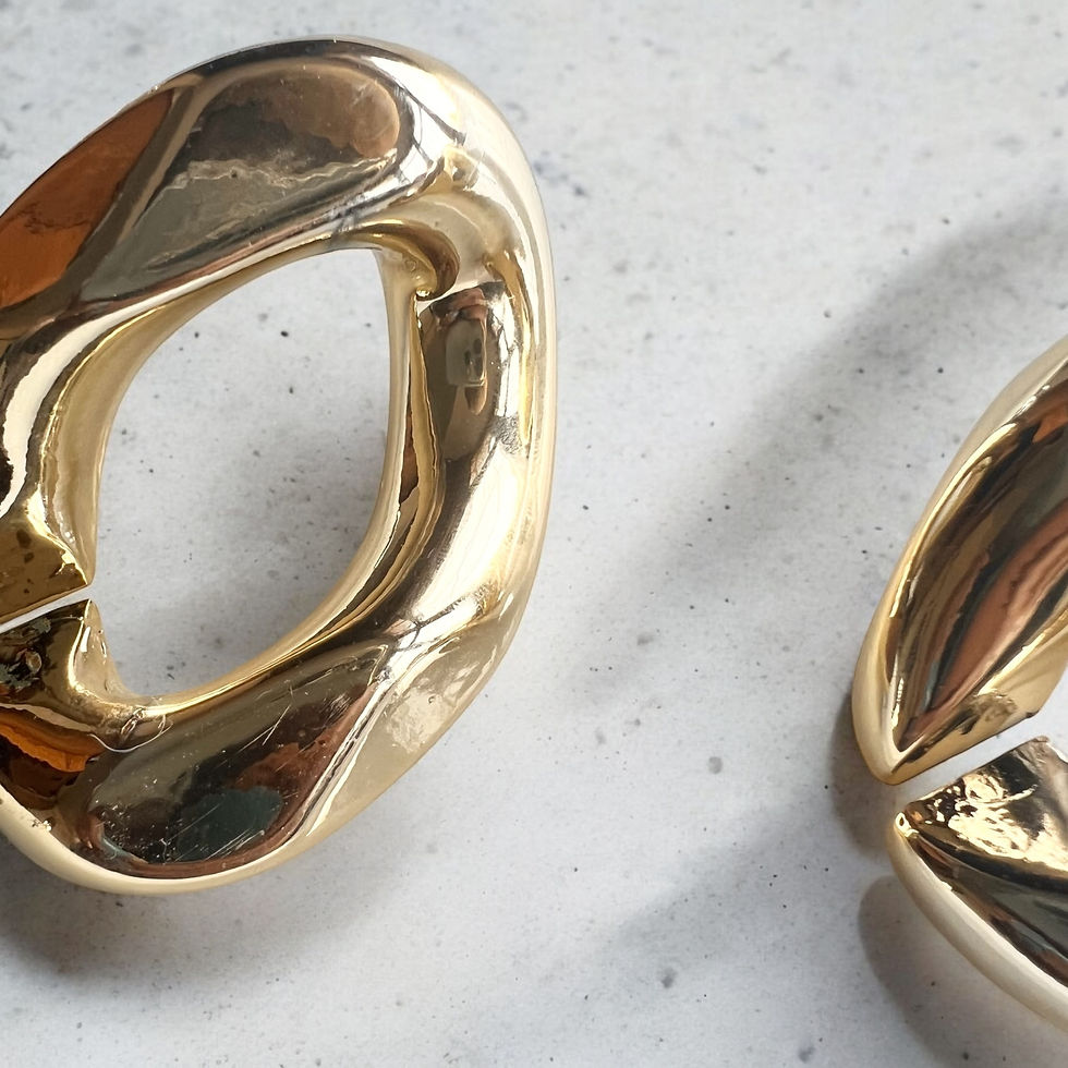 Miniatura: Rochelle - Giant Chunky Curb Chain Earrings