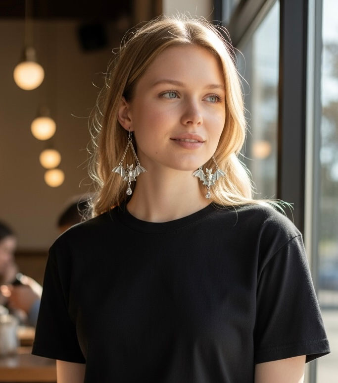 bat earrings