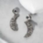 Large moon statement earrings