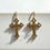 Thumbnail: Rosa - Large Gothic Cross Hoop Earrings