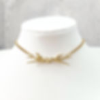 Bat choker necklace gold