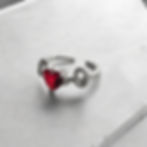 Heart and snake ring