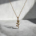 Rose necklace gold