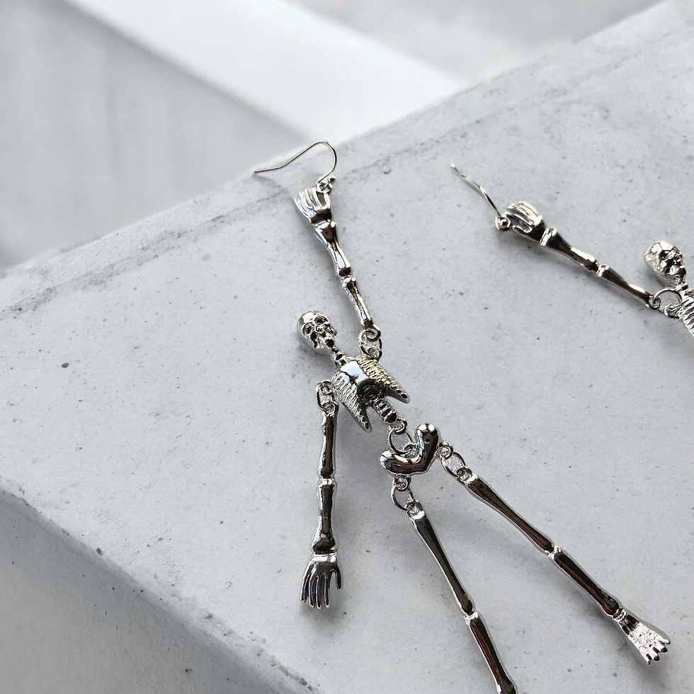 Miniatura: Skeleton earrings
