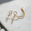 Miniatura: Iman (Premium) - Gothic Sword And Chain Ear Cuff Earrings