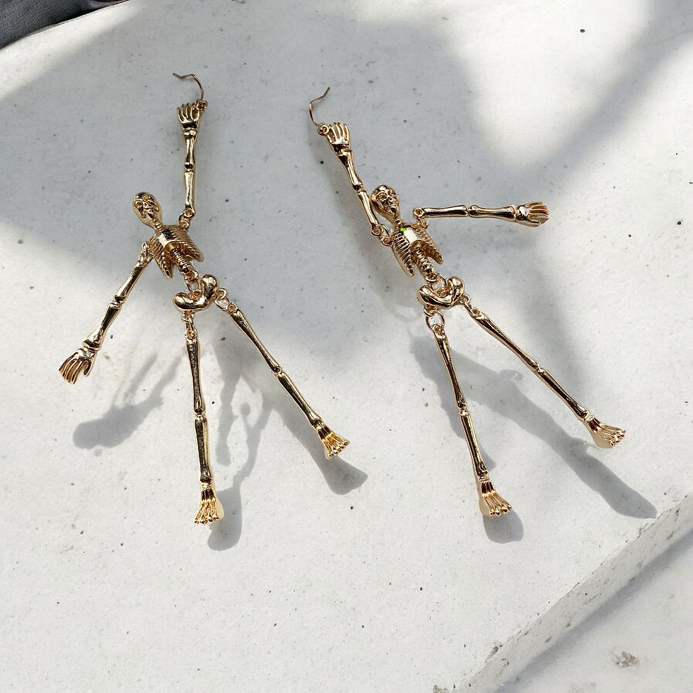Miniatura: Skeleton earrings