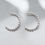 Thumbnail: Pearl hoop earrings