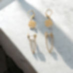 Four leaf clover earrings gold