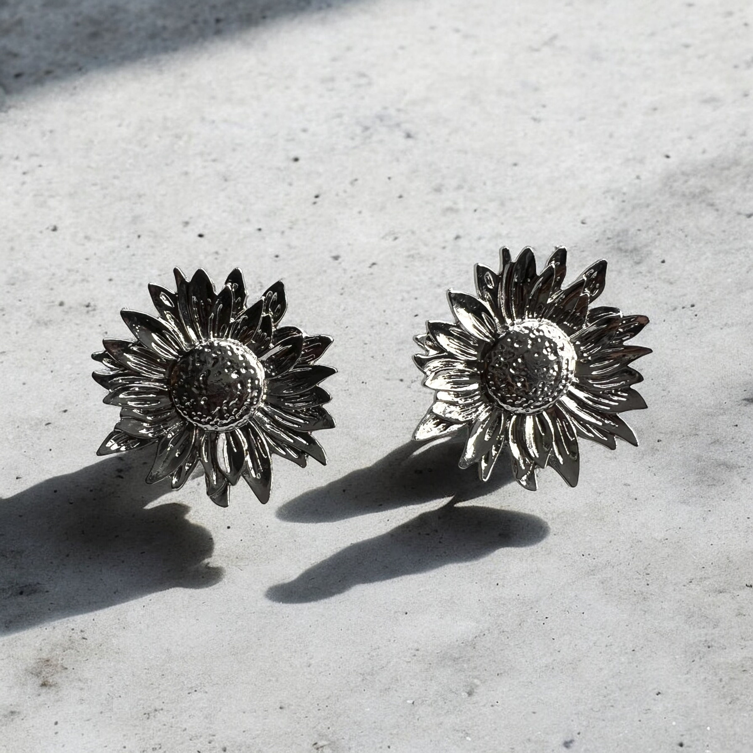 Marigold - Large Sunflower Earrings