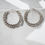 Miniaturbild: Stephanie  (Light) - Large Chain Hoop Earrings