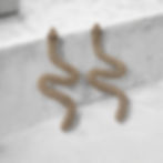 statement snake earrings