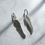 Thumbnail: Angel wing hoop earrings